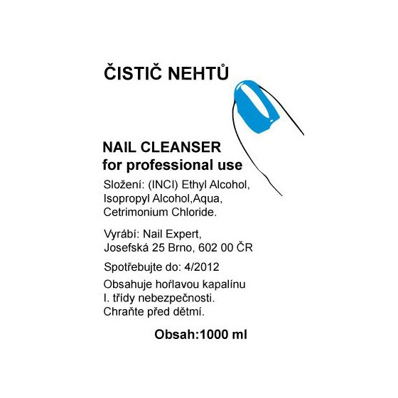 Čistič nehtu CLEANSER 1000ml