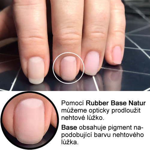Rubber Base Naturv kelímku. Výběr balení.