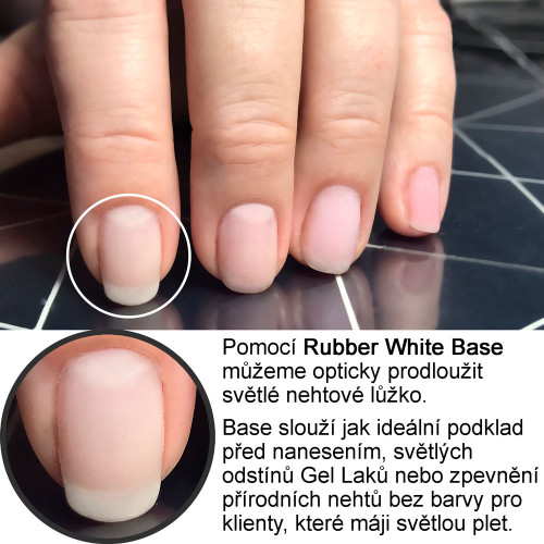 Rubber Base  White Gel Lak 15ml