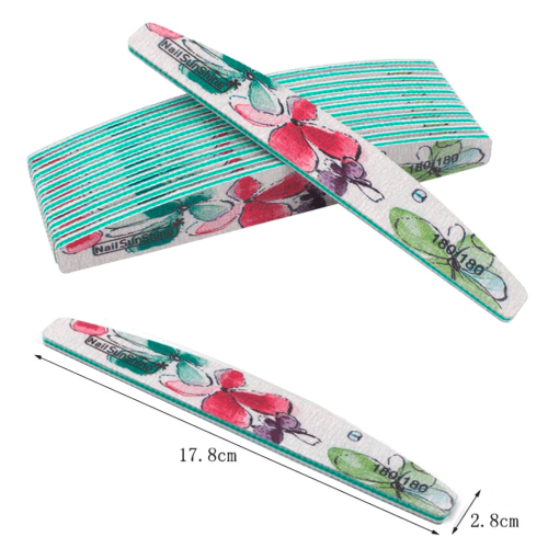 Pilník Nail SunShine design, loďka, 180/180. Výběr balení.