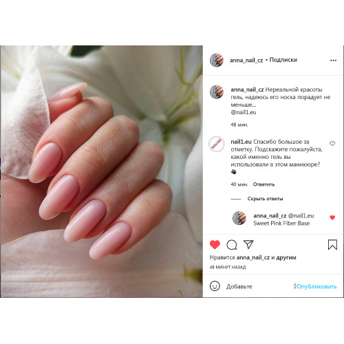 Fiber Base Sweet Pink se sklo-vláknem