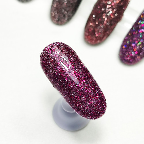 G-Silver Violet - Glitrový UV / LED / CCFL gel 5ml