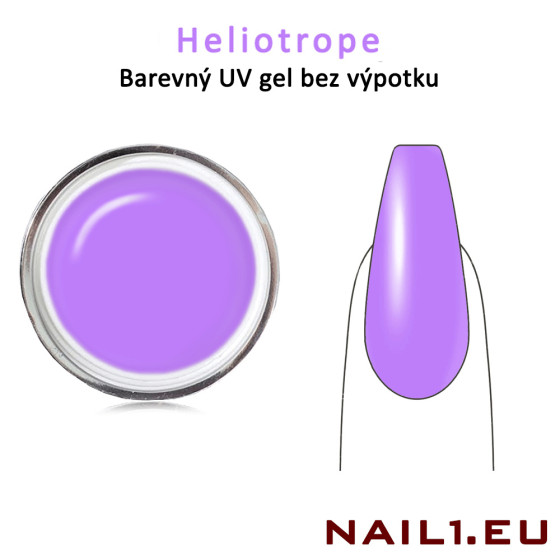 Barevný UV gel bez výpotku - Heliotrope, 5ml
