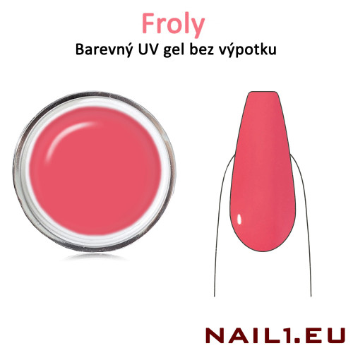 Barevný UV gel bez výpotku - Froly, 5ml