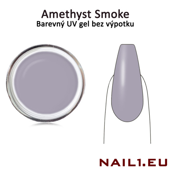 Barevný UV gel bez výpotku - Amethyst Smoke, 5ml