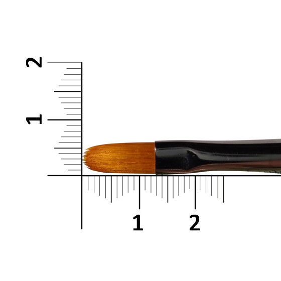 Štětec na polygel kočičí jazýček, serie 194