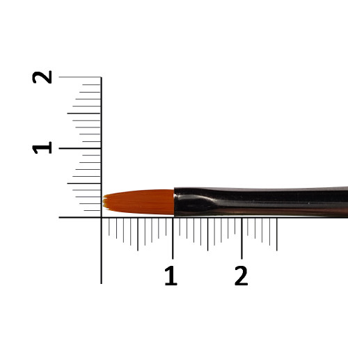 Štětec na polygel kočičí jazýček, serie 194