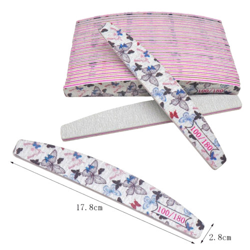 Pilník Nail design Motyl, loďka, 180/100. Výběr balení.