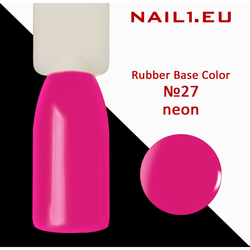 Rubber Base Color №27 NEON UV/LED Gel Lak 15ml