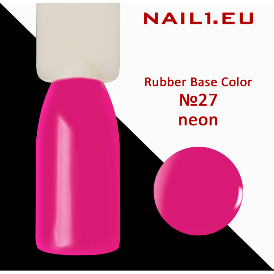 Rubber Base Color №27 NEON UV/LED Gel Lak 15ml