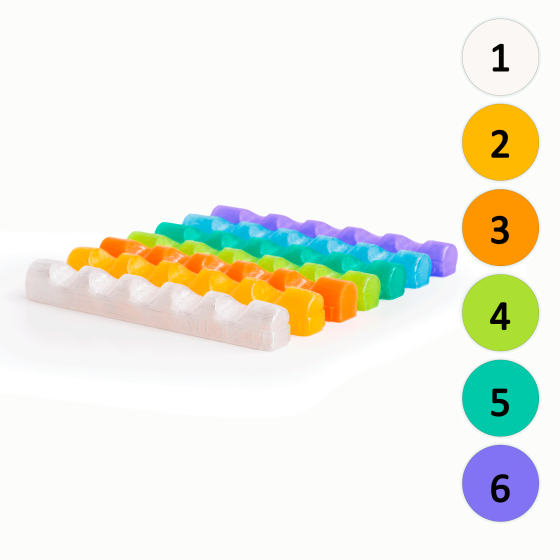 Plastový stojan na  štětce Rainbow 1ks