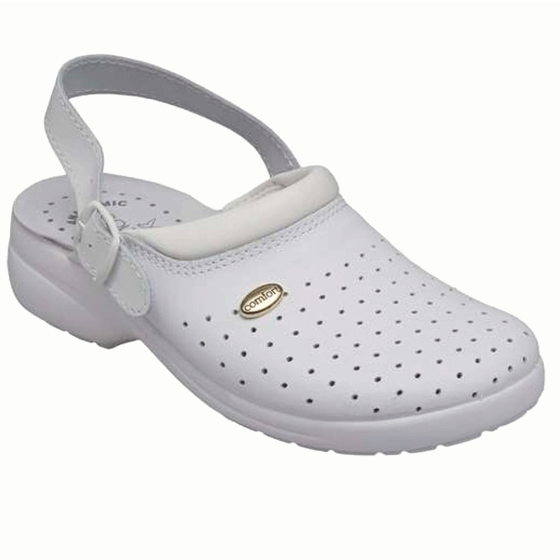 Dámské zdravotní profi sandály Santé, bílé, uzavřené