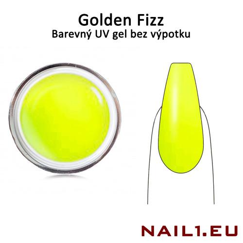 Barevný UV gel bez výpotku - Golden Fizz, 5ml