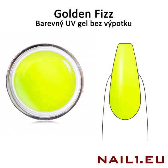 Barevný UV gel bez výpotku - Golden Fizz, 5ml