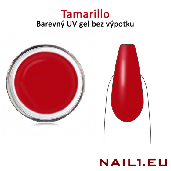 Barevný UV gel bez výpotku - Coral Red, 5ml