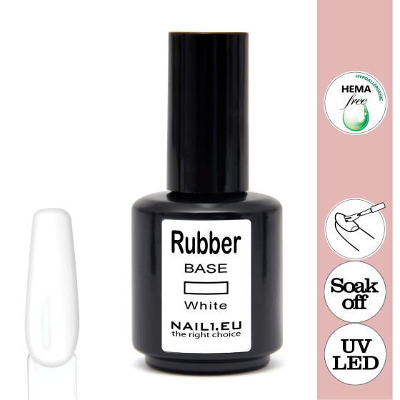 Rubber Base  White Gel Lak 15ml