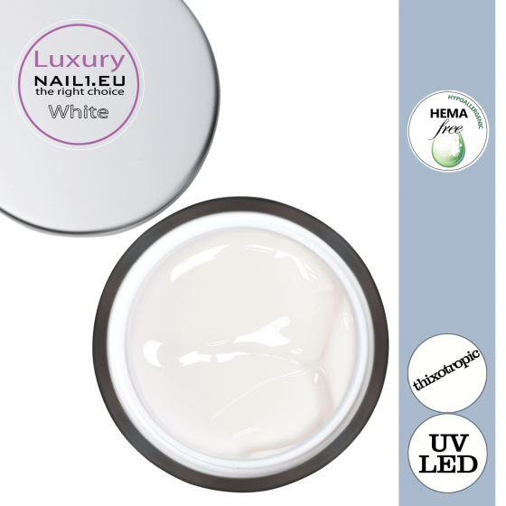 Luxury UV/LED Gel White - Gel želé