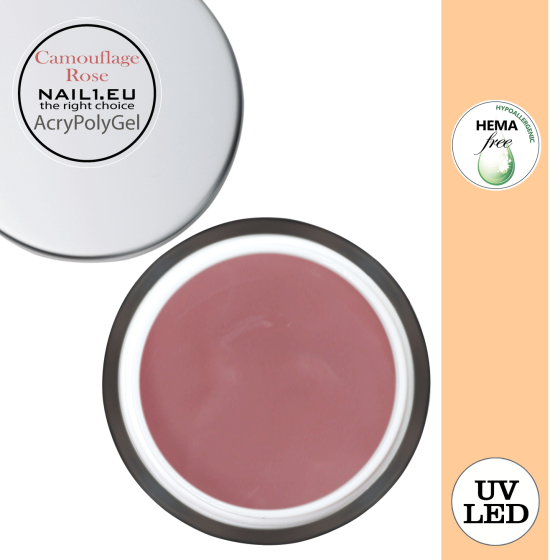 AcryPolyGel Camouflage Rose
