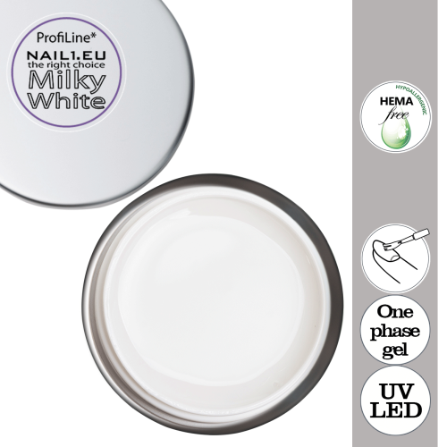 ProfiLine* Milky White UV Gel - Vyběr bálení