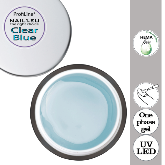 ProfiLine* Clear Blue UV/LED Gel - Vyběr bálení