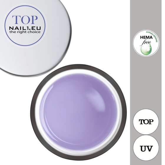 Gel na nehty,  lesk (nežloutnoucí) gel