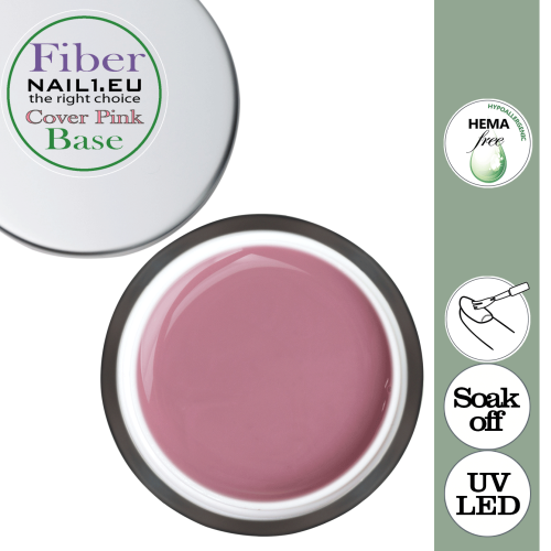 Fiber Base Cover Pink se sklo-vláknem