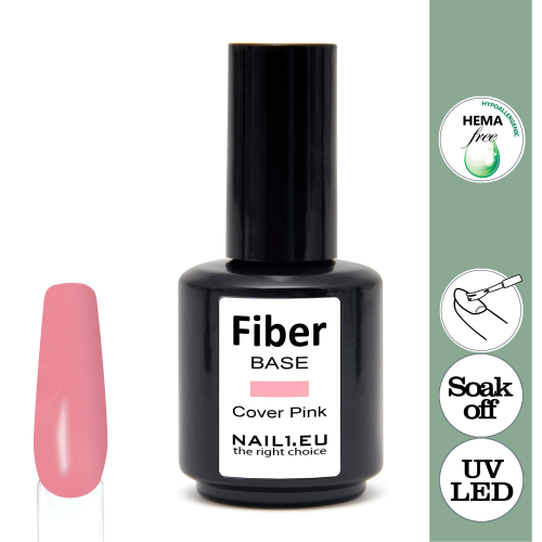 Fiber Base Sweet Pink na přirodní nehty 15ml