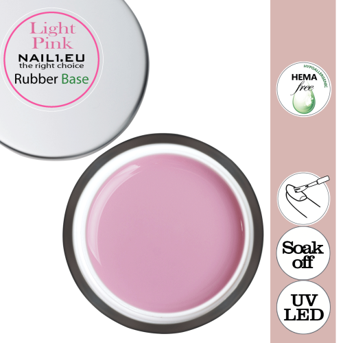 Rubber Base Light Pink v kelímku. Výběr balení.