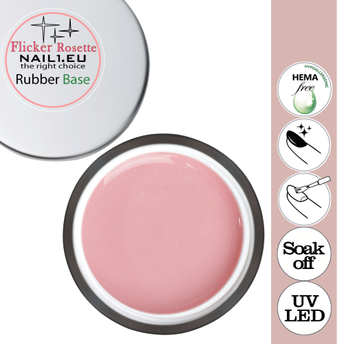 Rubber Base Flicker Rosette v kelímku. Výběr balení.