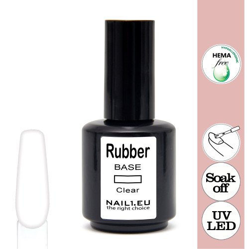 Rubber Base Clear Gel Polish