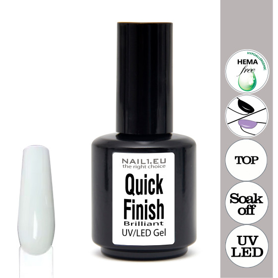 Quick Finish IMPROVED top gel 15ml