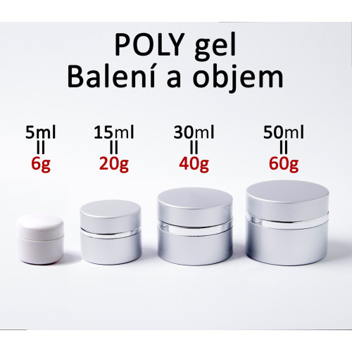 Poly Gel Elegant Pink - Výběr balení